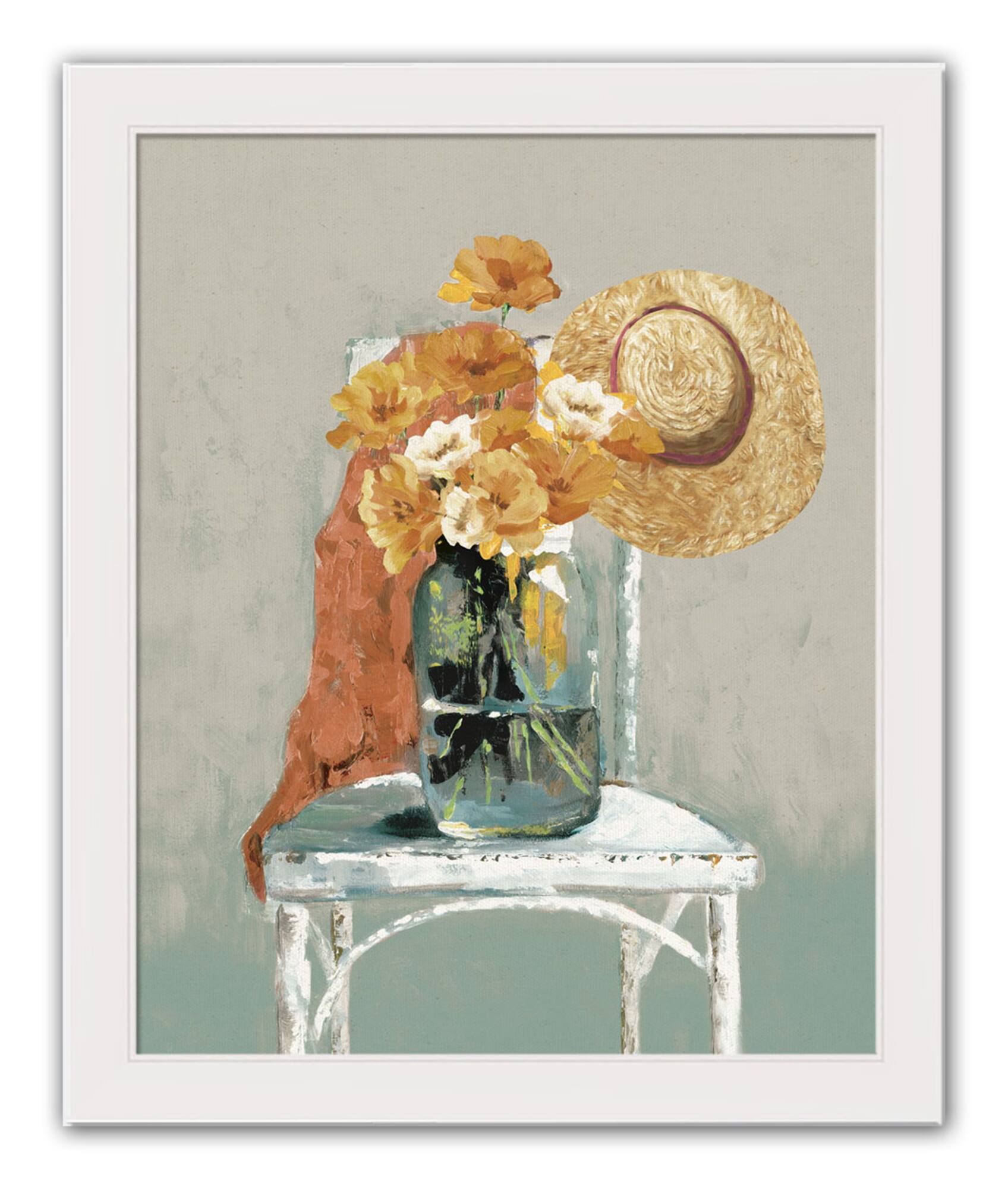 Warm Floral Still Framed Print